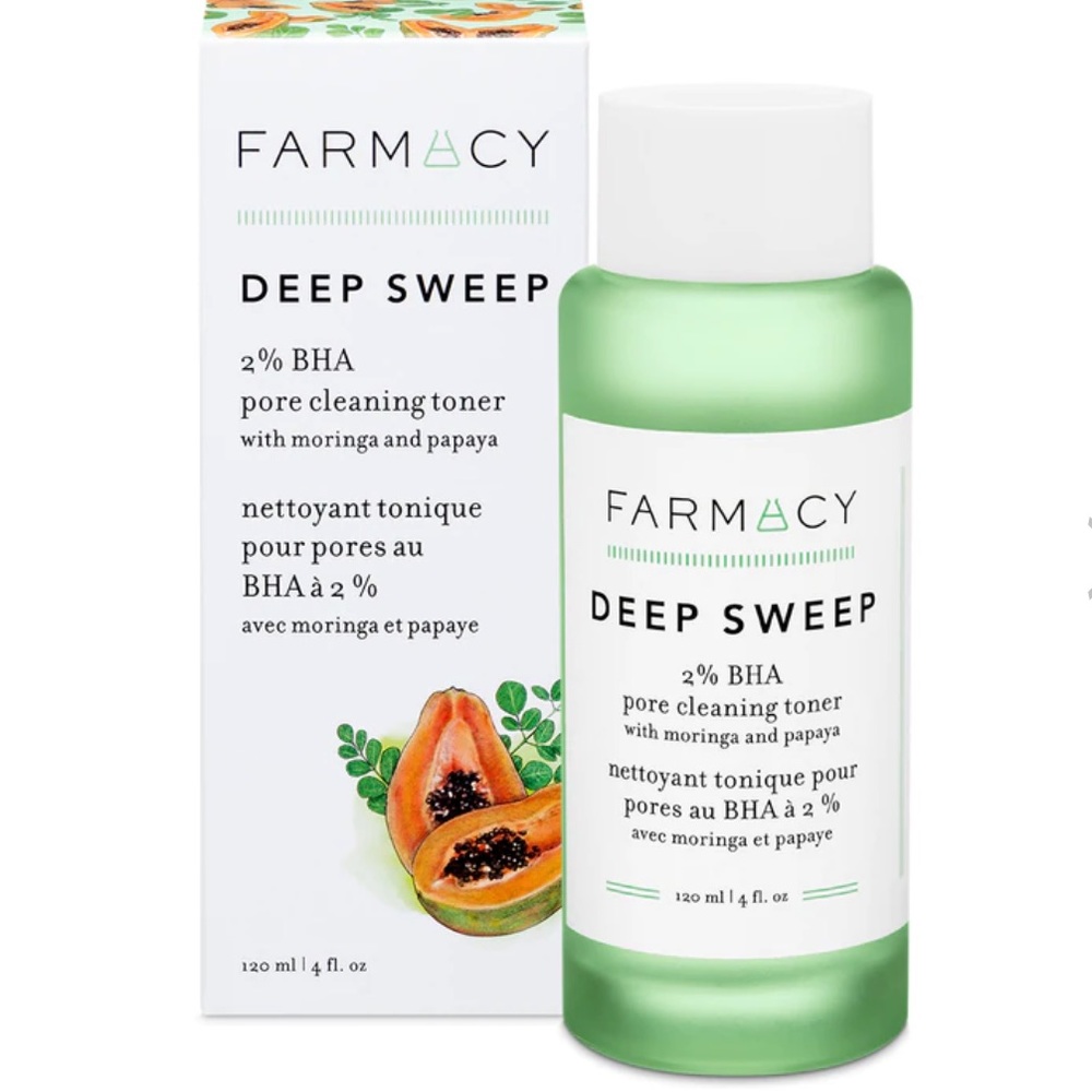 Farmacy DEEP SWEEP pore cleaning 2% BHA toner. Cruelty Free!